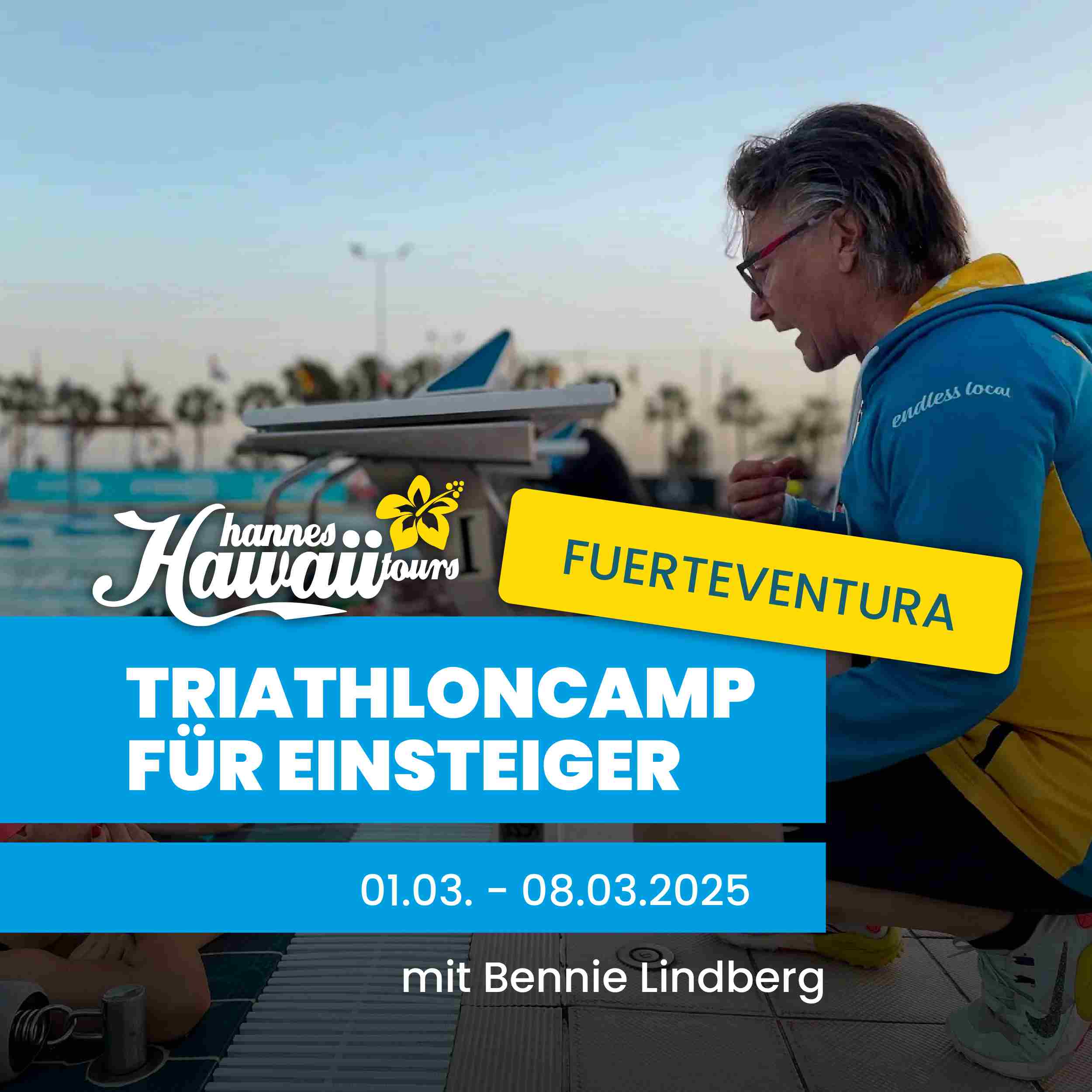 Triathlon Trainer Bennie Lindberg berät Triathleten in Las Playitas auf Fuerteventura